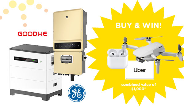 ENDED: Buy Your GoodWe Battery and GE Hybrid Inverters for a Chance to Win!