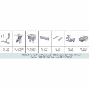 R2 - 8 Panel Tile Kit 28-36mm - Silver