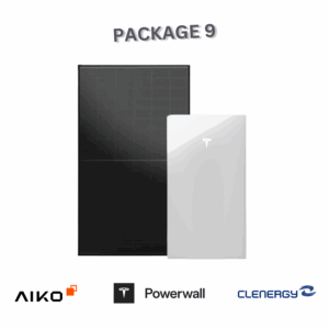 Package 9 Aiko 455W + Tesla PW3 + Clenergy Black